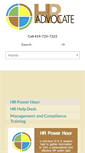 Mobile Screenshot of hradvocate.biz