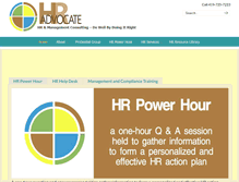 Tablet Screenshot of hradvocate.biz